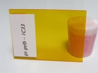 Plexiglashaube gelb 5-Seitig: 1C33 (LD: 69 / Stärke: 3mm)  Art-Nr.: 5-side-1C33-69-03-Z