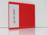 Plexiglashaube rot 5-seitig: 3H67 (LD: 3% / Stärke: 3mm)  Art-Nr.: 5-side-rot-3H67-03-03-Z