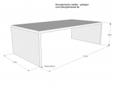 Plexiglashaube braun 3-seitig: 8C01 (LD: 18% / Stärke: 3mm)  Art-Nr.: 3-side-8C01_18_03