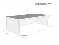 Plexiglashaube 4-seitig transparent