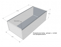 Plexiglashaube blau 5-Seitig: 5H01 (LD: 3% / Stärke: 3mm)  Art-Nr.: 5side-blau_5H01_03_03